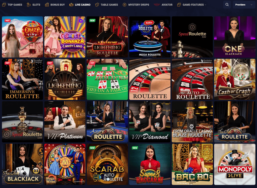 Joo Casino Live Games